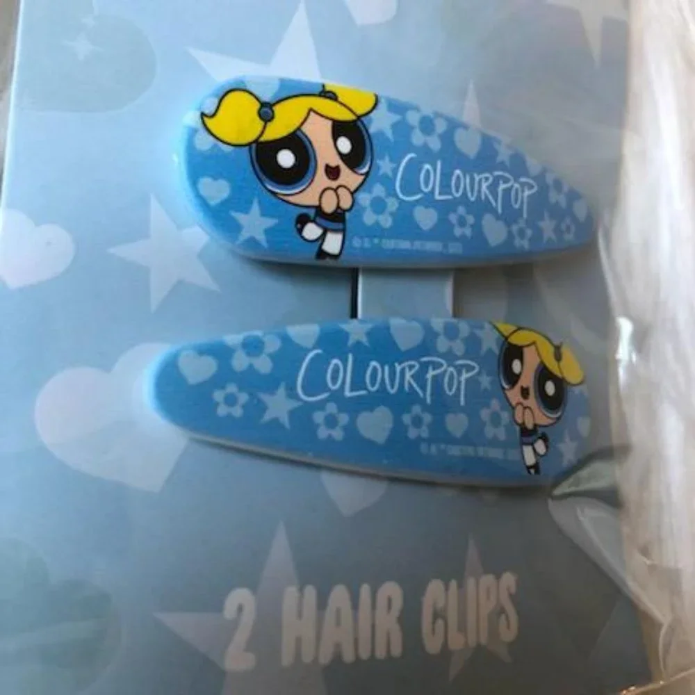Powerpuff Girls x Colourpop Bubbles Hair Clips & Color Stick Set